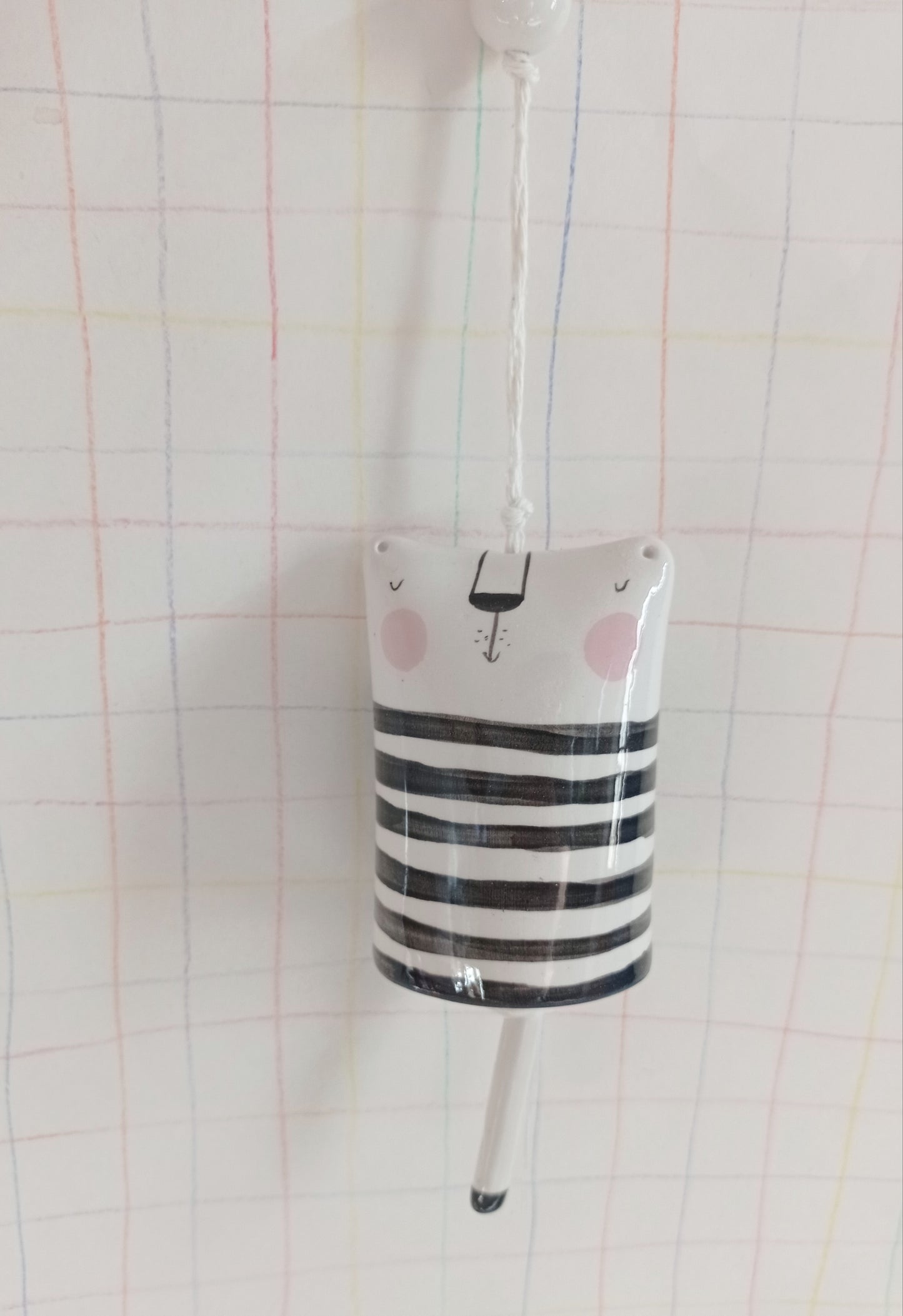 Campanella in ceramica Gatto