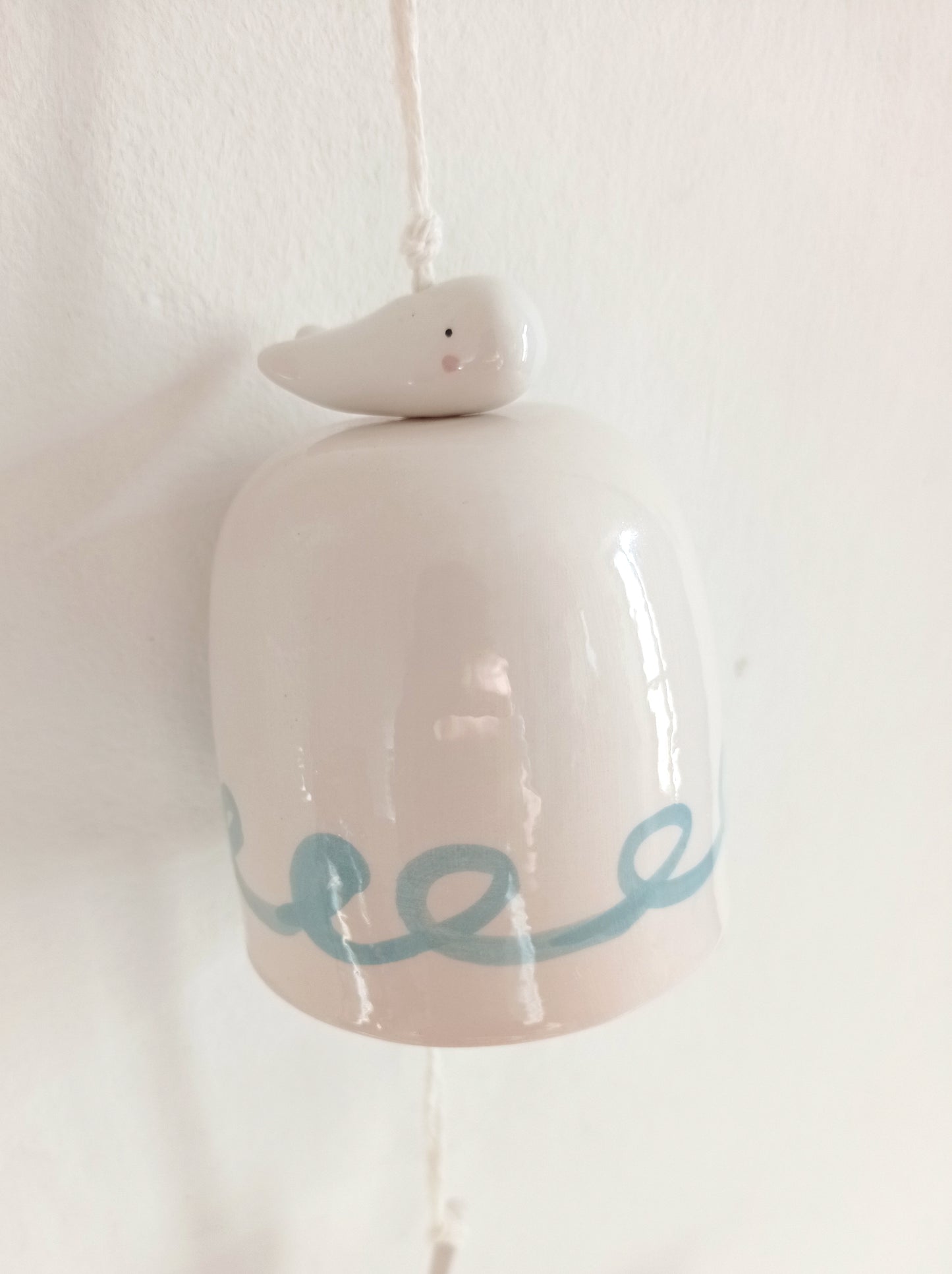 Campanella in ceramica, balena