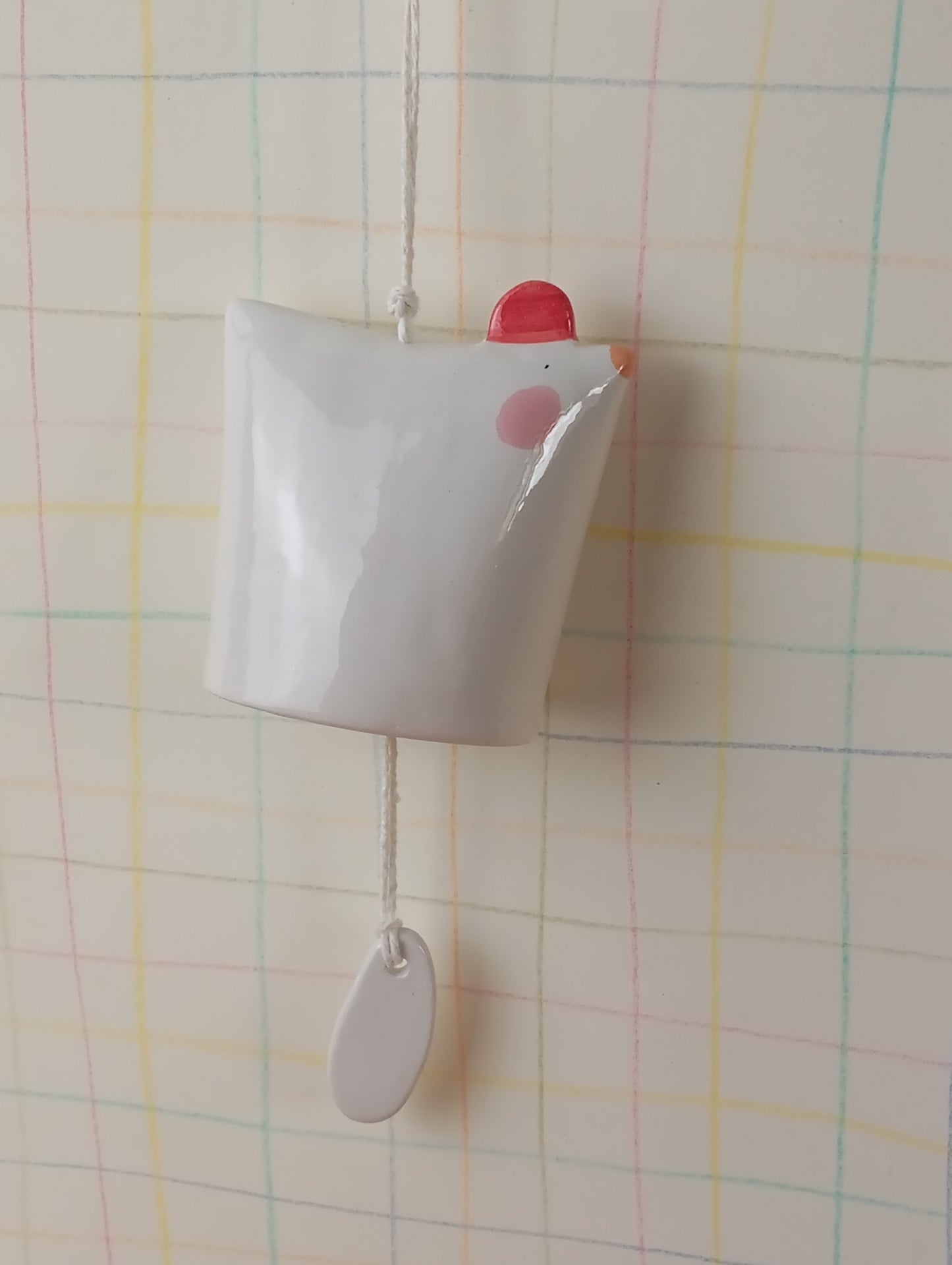 Campanella in ceramica Gallina