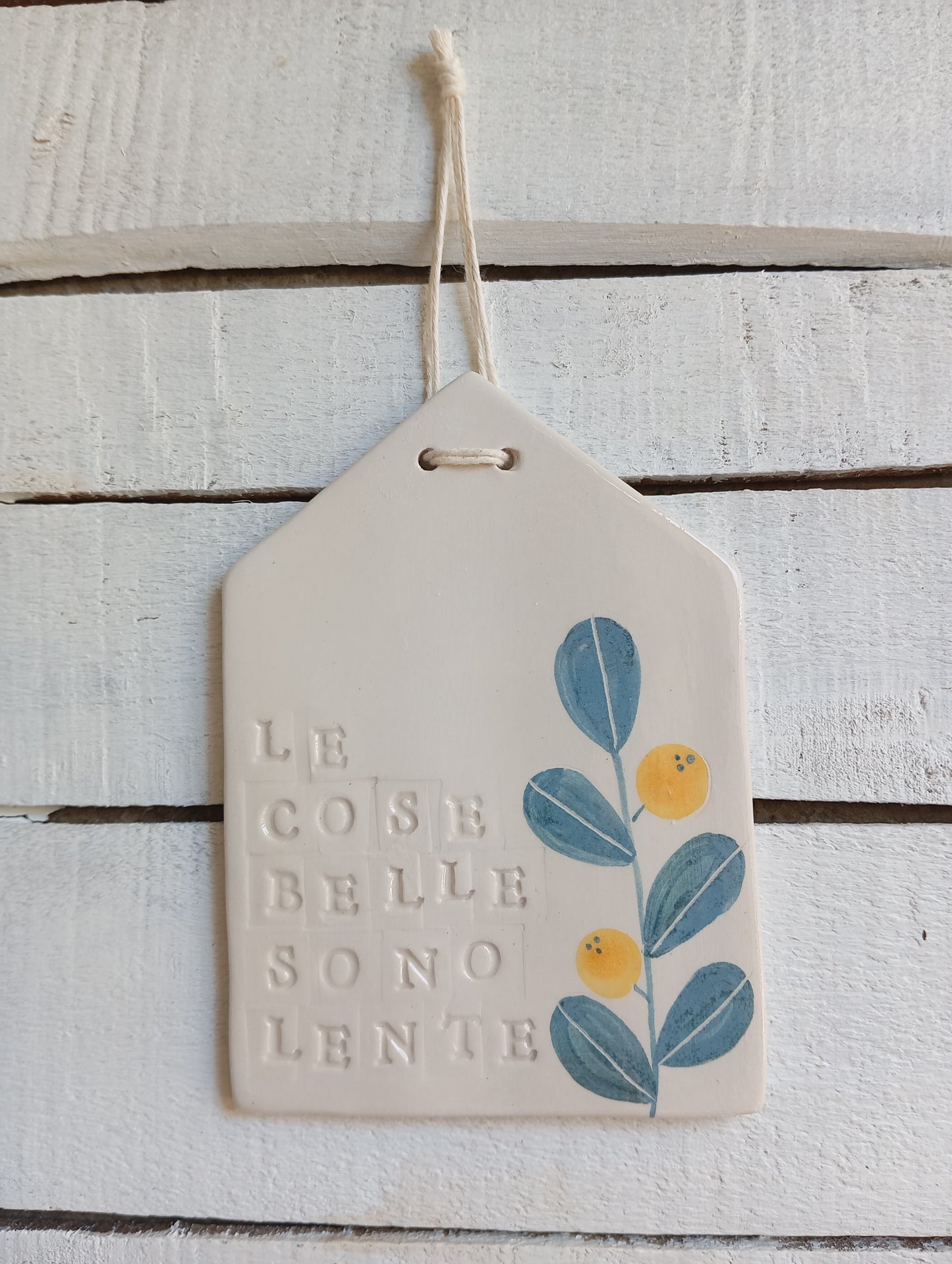 Decorazione Casetta in ceramica