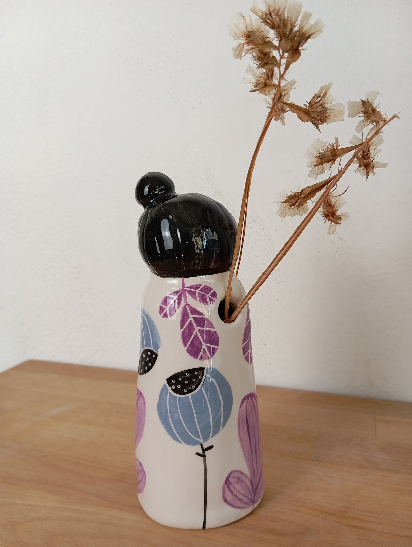 Madamina Botanica- vasetto statua in ceramica.