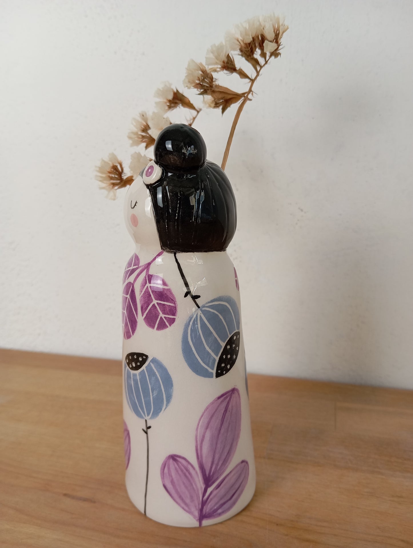 Madamina Botanica- vasetto statua in ceramica.