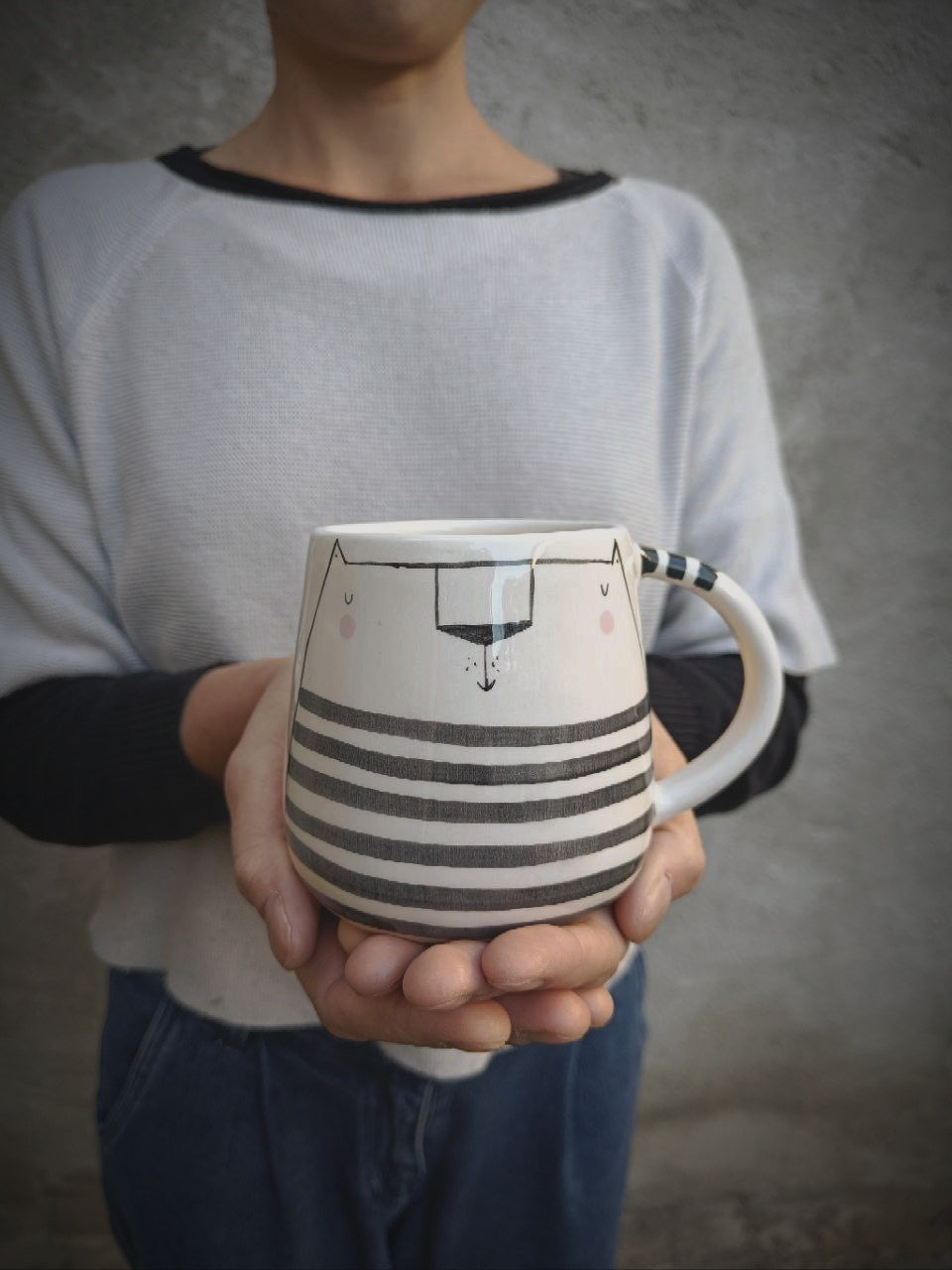 Tazza Gattone da tè, Mug in ceramica