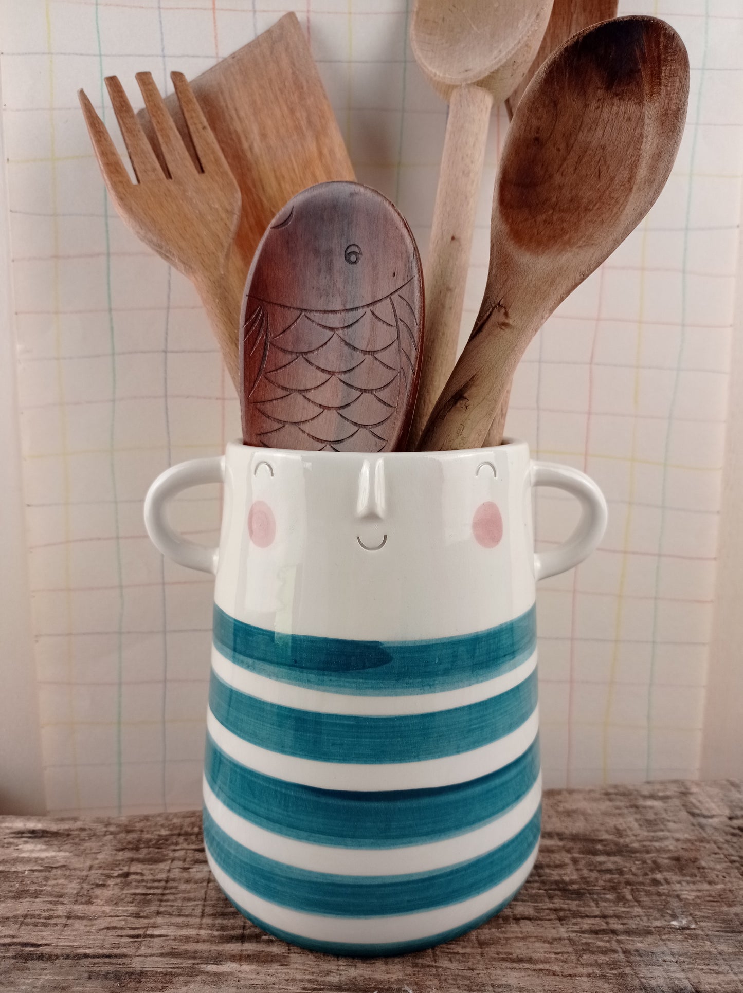 Portamestoli Visetto in ceramica