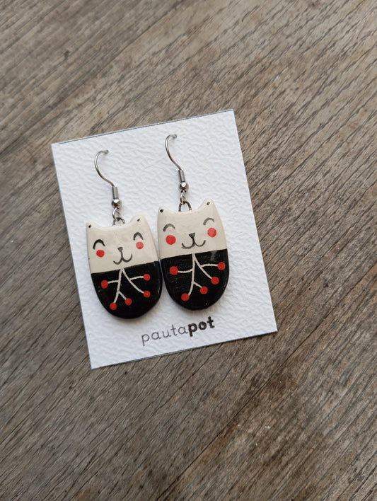 Orecchini pendenti Gatto