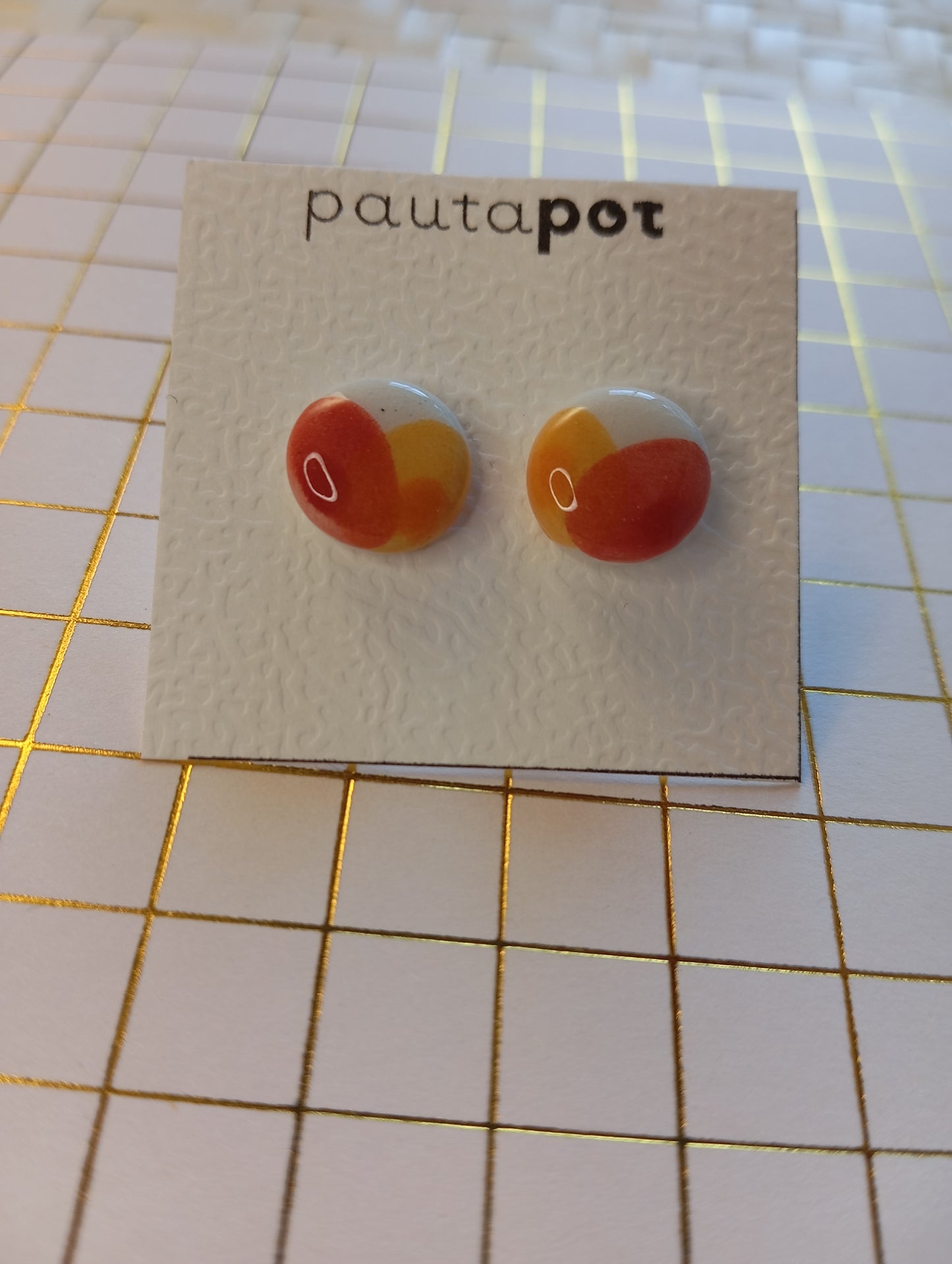 Orecchini Lobo in ceramica