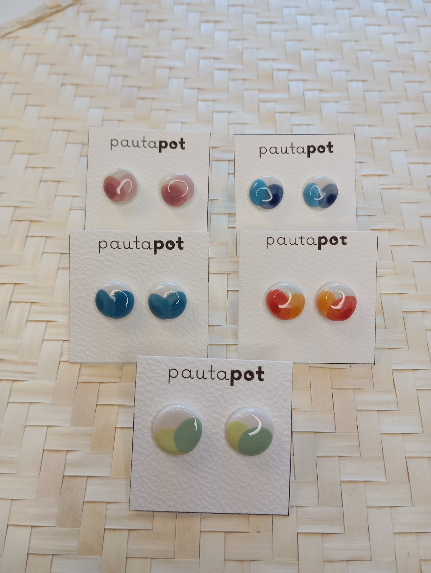 Orecchini Lobo in ceramica