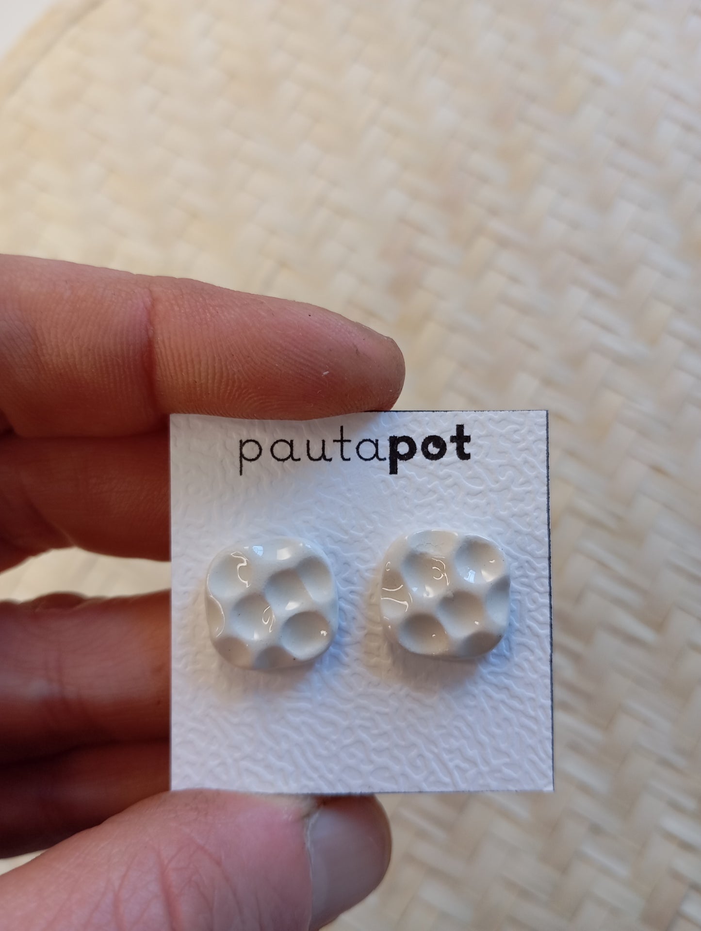 Orecchini Lobo in ceramica