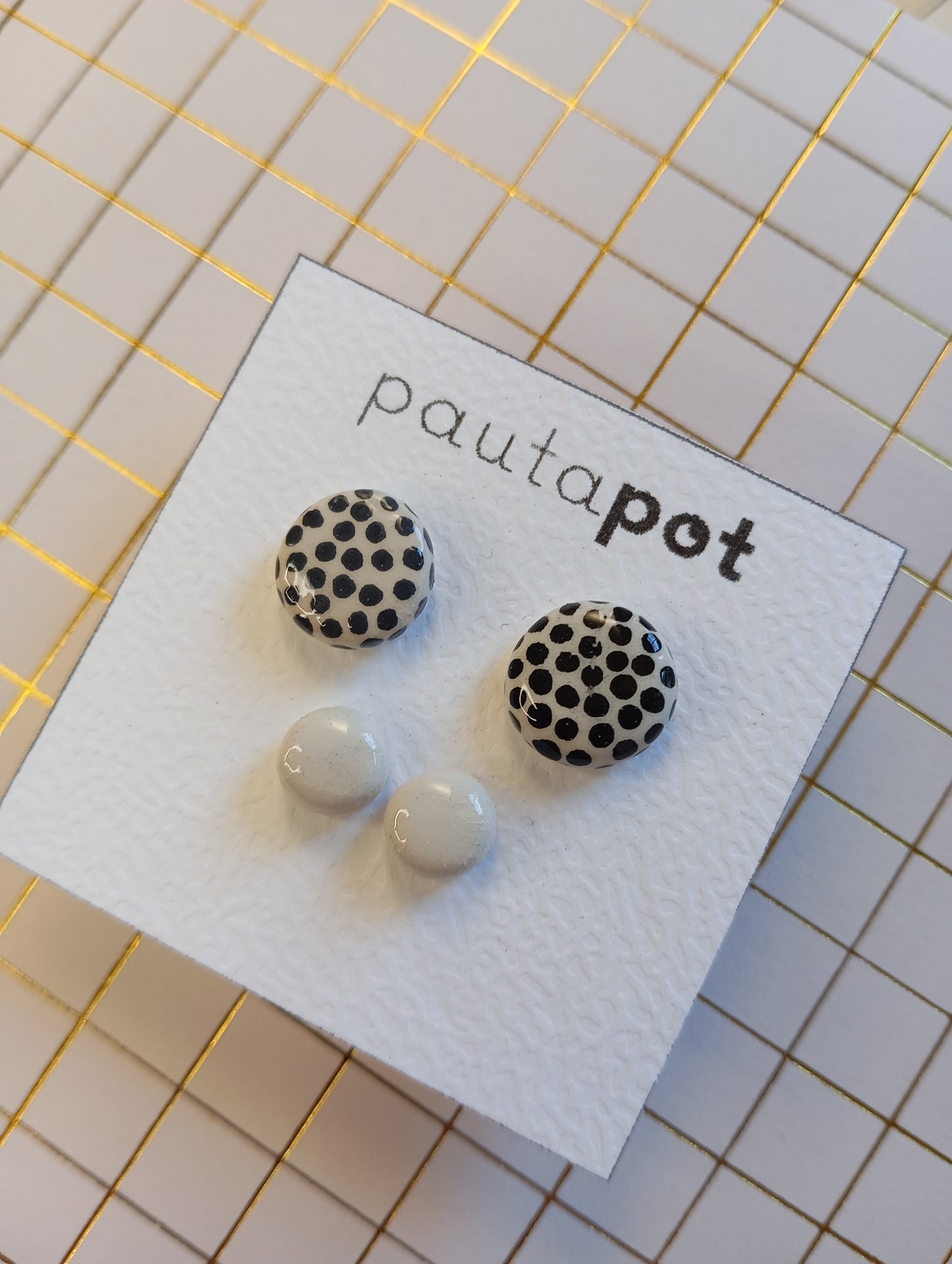 Set Orecchini Lobo in ceramica