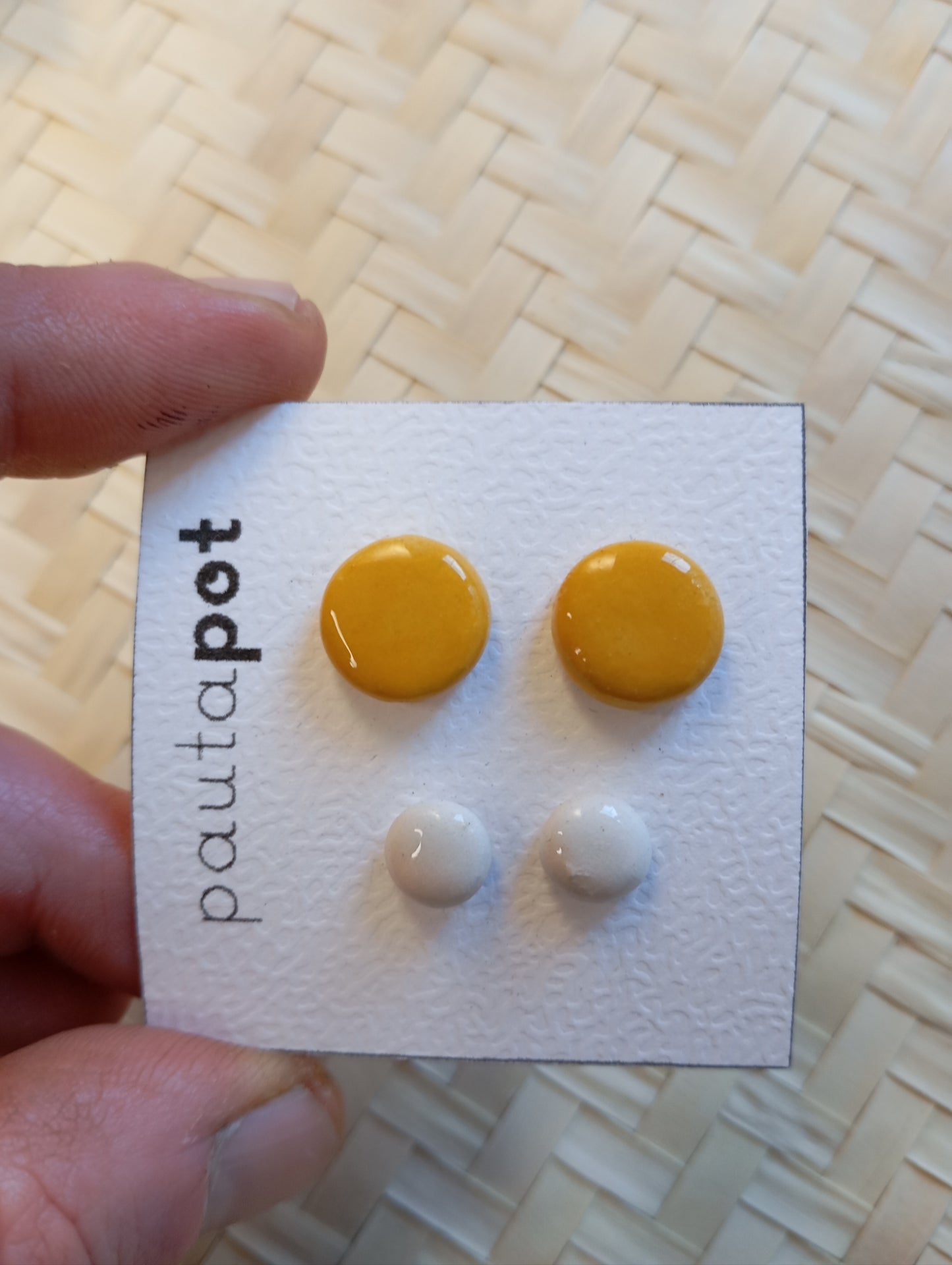 Set Orecchini Lobo in ceramica