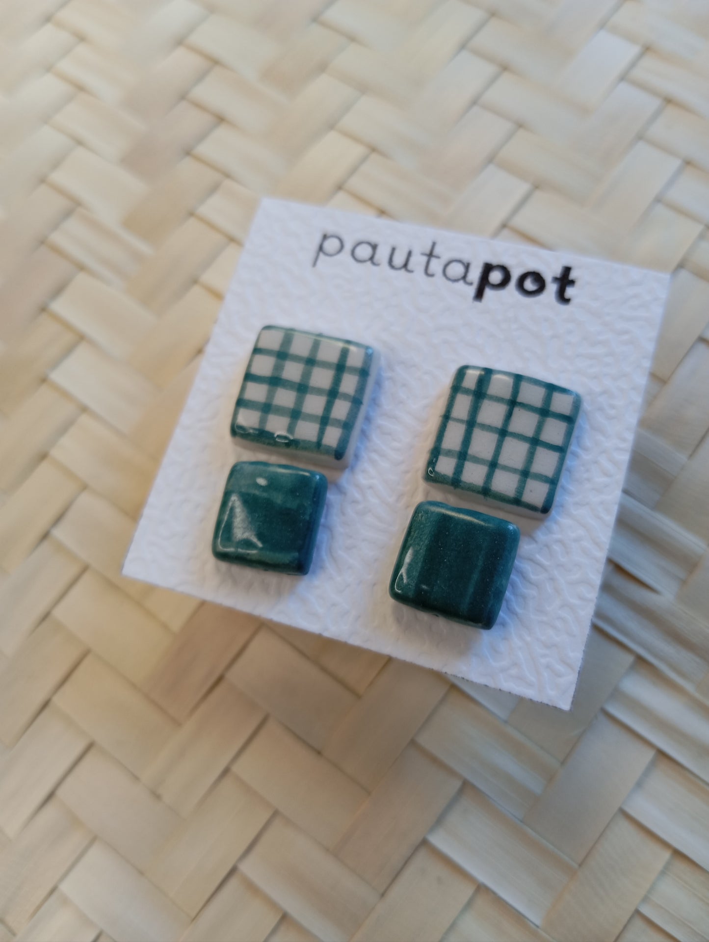 Set Orecchini Lobo in ceramica