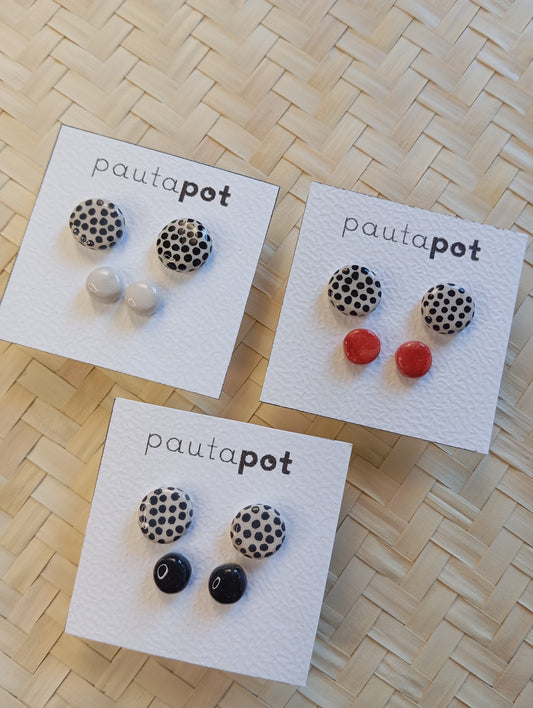 Set Orecchini Lobo in ceramica