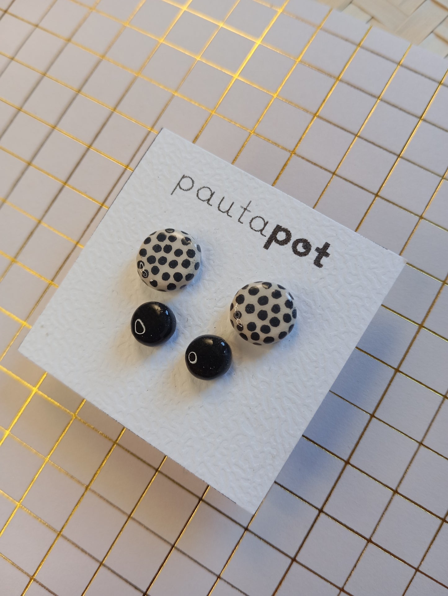 Set Orecchini Lobo in ceramica