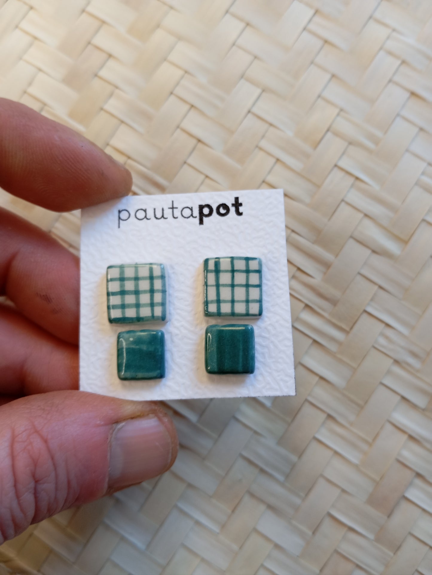 Set Orecchini Lobo in ceramica