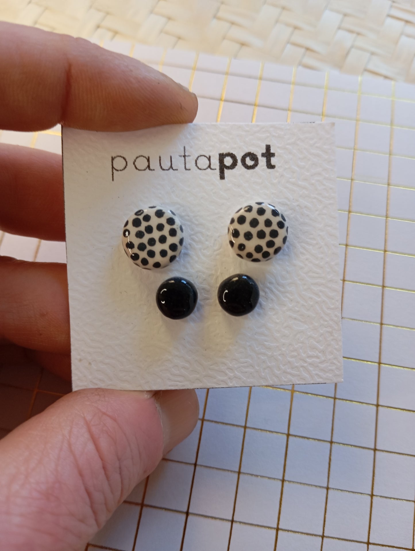 Set Orecchini Lobo in ceramica