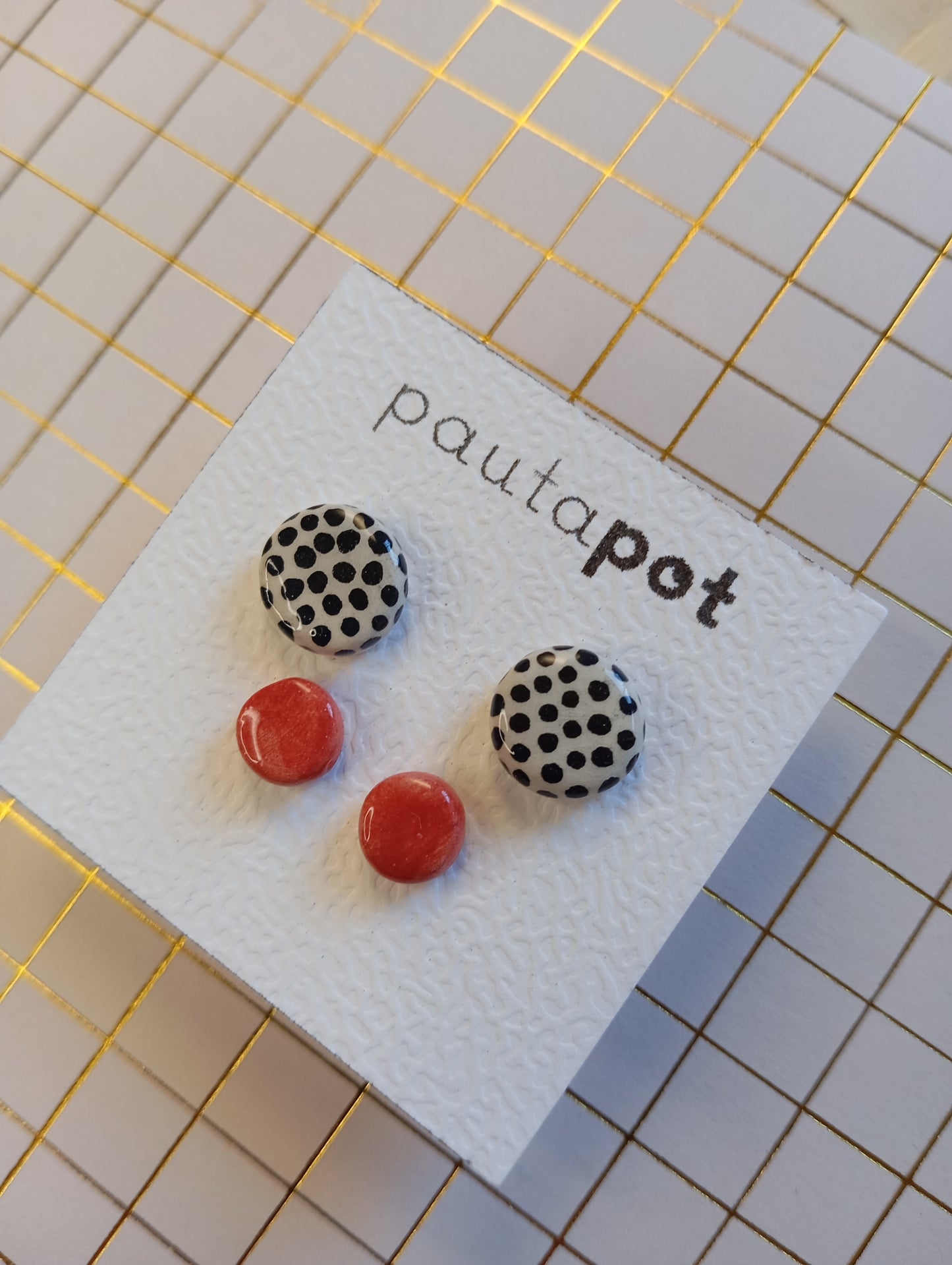 Set Orecchini Lobo in ceramica