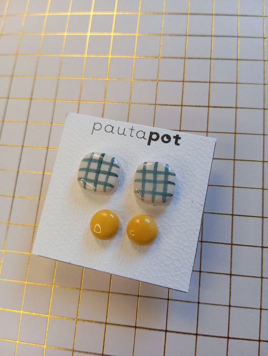 Set Orecchini Lobo in ceramica